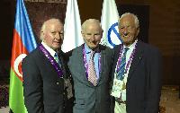 Kuno and Des with EOC President Patrick Hickey